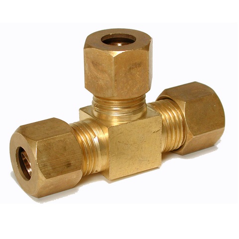 BRASS COMPRESSION TEES