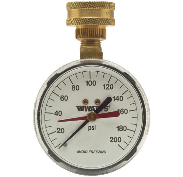 WATER PRESSURE TEST GAUGES