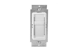 SLIDE DIMMER LED/CFL 1-3 WAY WHT