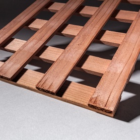 Clear Heart Lattice Redwood