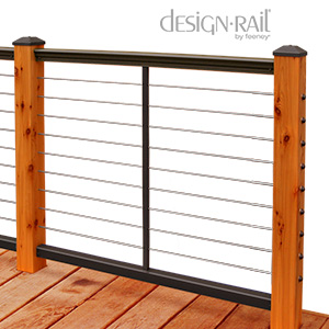 6' DesignRail Black Level Railing Kit