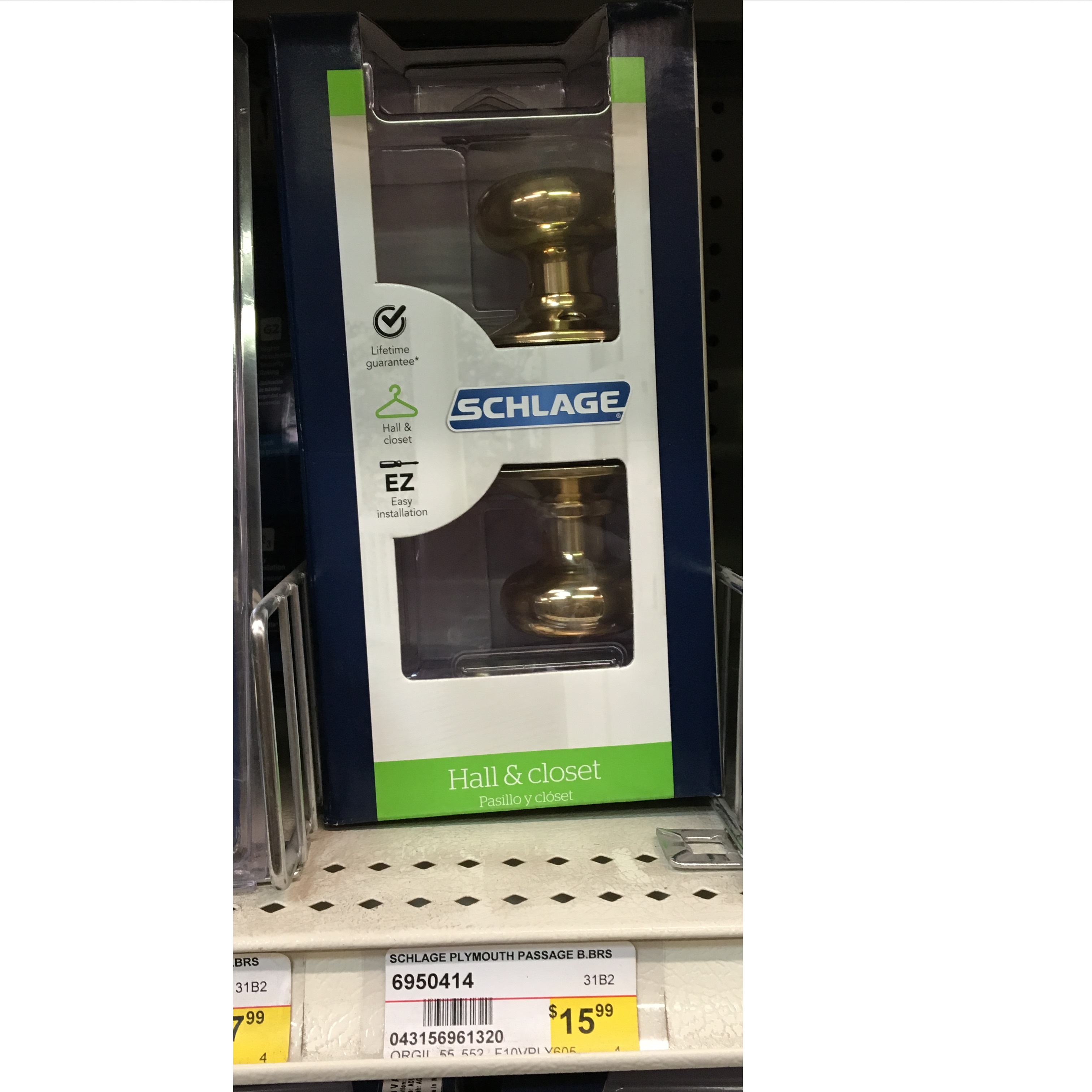 SCHLAGE PLYMOUTH PASSAGE B.BRS