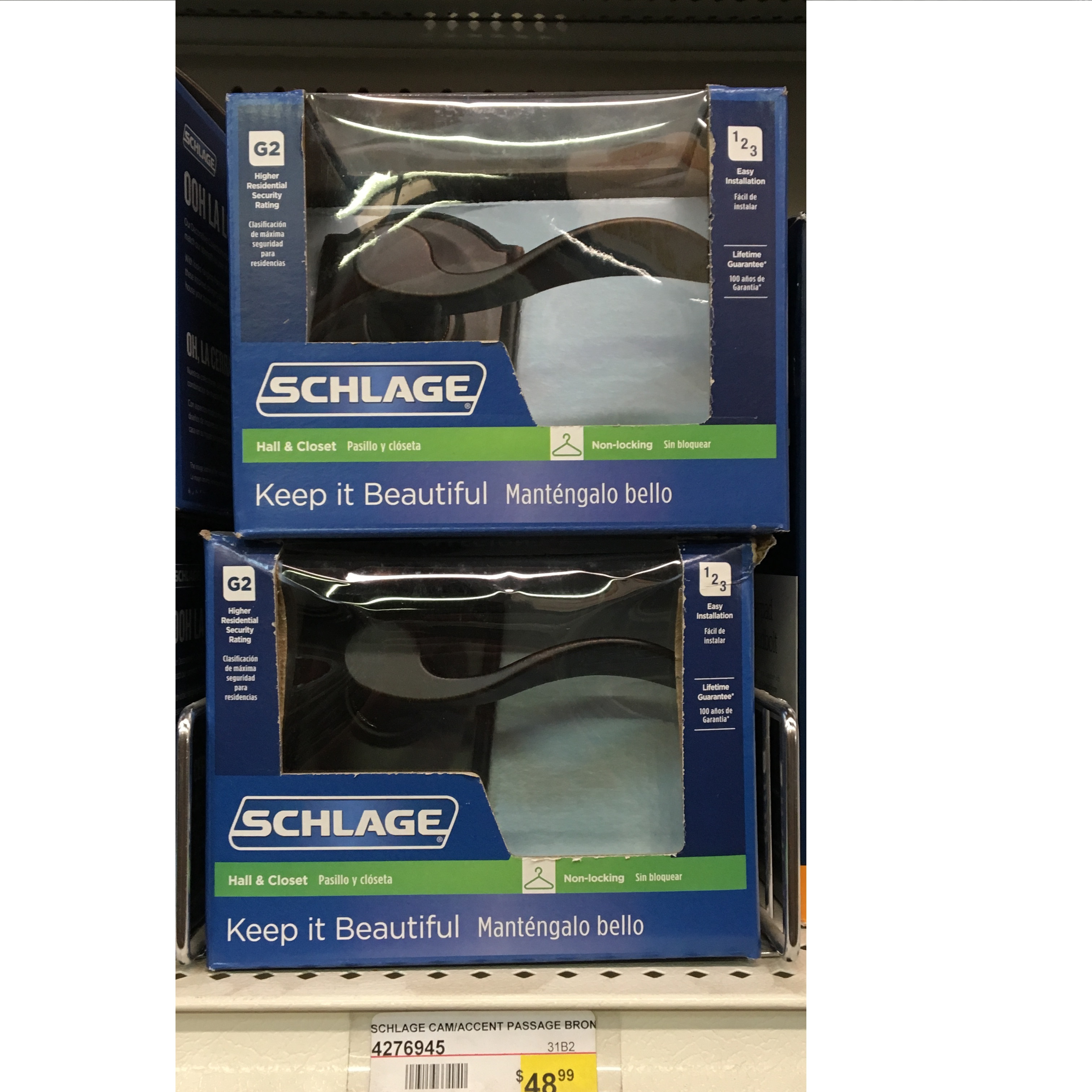 SCHLAGE CAM/ACCENT PASSAGE BRONZ