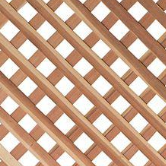 1/2" x 4' x 8' Redwood Select Heart Privacy Lattice