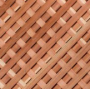 1" Redwood Select Heart Triple Weave Privacy Lattice