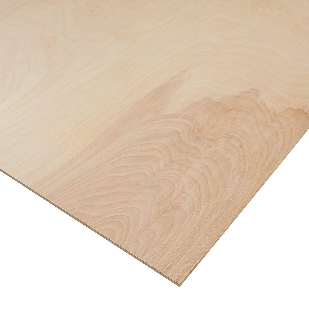 1/4" (5.2mm)&nbsp;&nbsp;4' x 8' Birch Plywood Good 1 Side