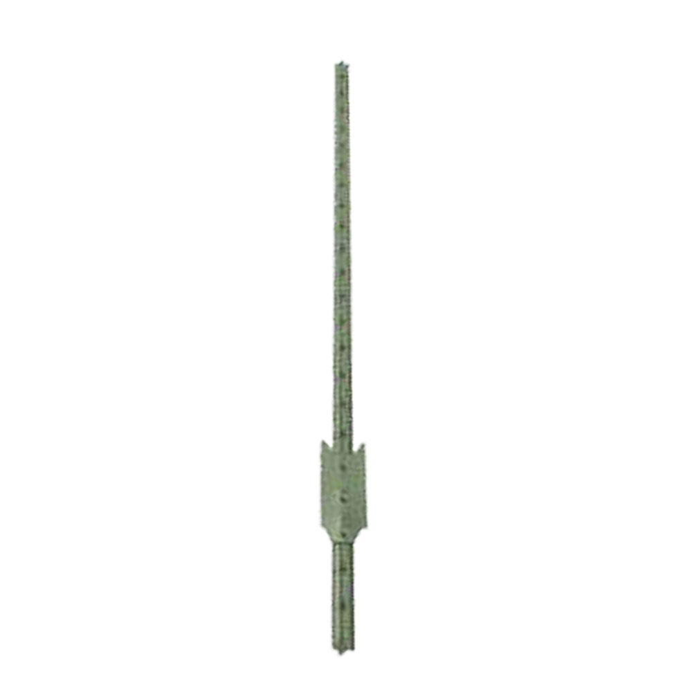 8' Studded Green T-Post (No-Clip)