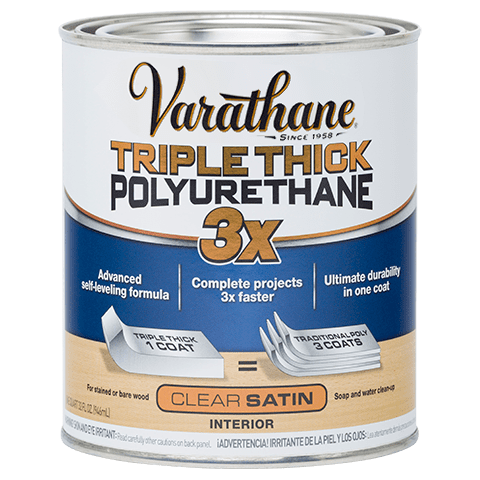 Varathane 3X Thick Poly Satin Quart