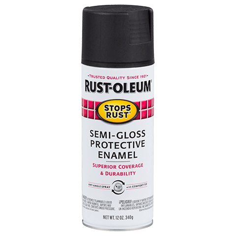 Rustoleum Spray Metallic Black Semi-Gloss