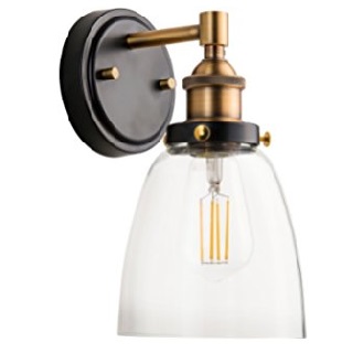 Wall Sconce 1-Bulb Traditional Nickel