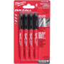 Milwaukee Black Pen 4 Pack