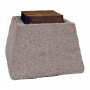 Concrete Pier Block w/ Wood Cap