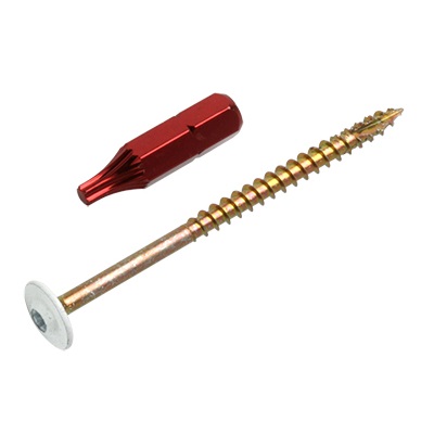 8X2-1/2" GRK Cabinet Screw White 80 Pack