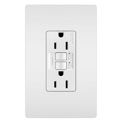 GFCI Tamper W/ Light White 15A