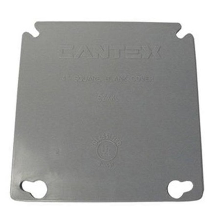 PVC 4" Square Blank Cover