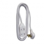 16/2 Extension Cord Tap White 9'