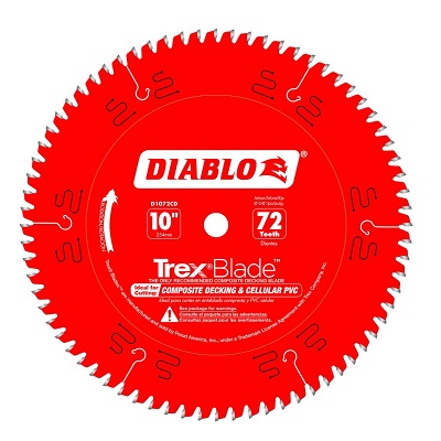 Diablo 10" 72T Trex/Composite Blade
