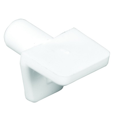 White Plastic Shelf Support 3/16" x 5mm