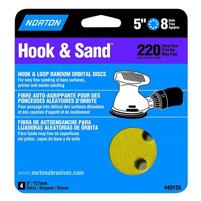 5" Sanding Disc 8 Hole Assort 4 Pack