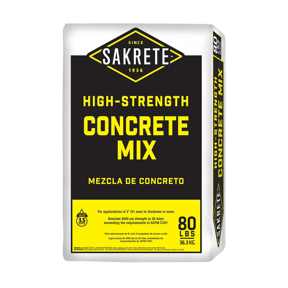 Sakrete High-Strength Concrete Mix 80lb
