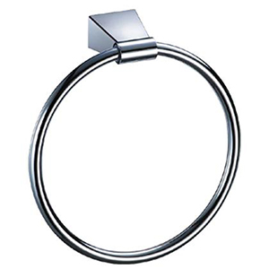 Bleu Chrome Towel Ring