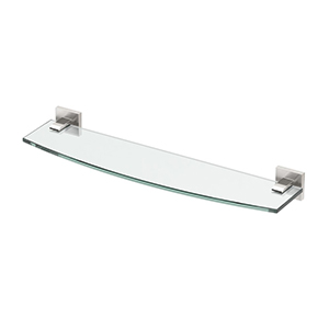 Elevate Glass Shelf Satin Nickel