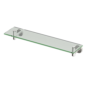 Latitude II Glass Shelf Satin Nickel