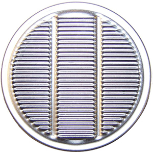 2" Aluminum Round Louvered Vulcan Vent