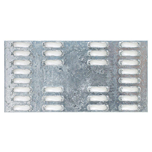 2" x 4" 20-Gauge Galvanized Mending Plate