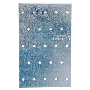TP 3-1/8" x 5" Tie Plate 20-Gauge Galvanized Tie Plate