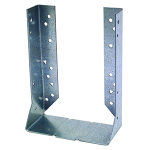 HUC Galvanized Face-Mount Concealed-Flange Joist Hanger for 6x10