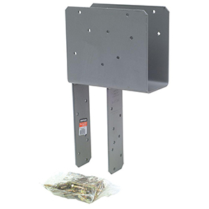 ECCQ End Column Cap for 4x Beam, 4x Post, with Strong-Drive SDS Screws