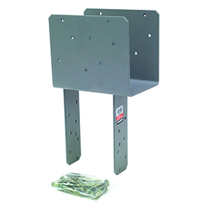 ECCQ Hot-Dip Galvanized End Column Cap for 6x Beam, 6x Post, with Strong-Drive SDS Screws