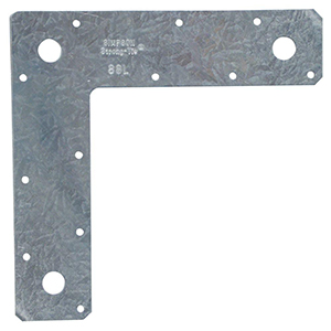 8" x 8" 14-Gauge Galvanized L Strap