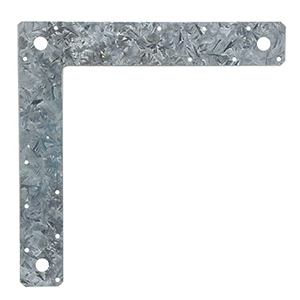 12" x 12" 14-Gauge Galvanized L Strap