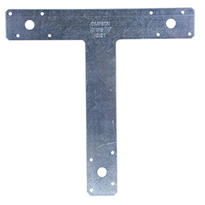 12" x 12" 14-Gauge Galvanized T Strap