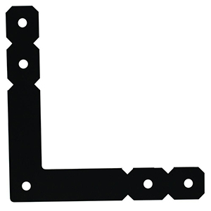 OL 12" x 12" Black Powder-Coated Ornamental L Angle
