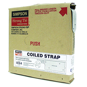 CS 25 ft. 16-Gauge Galvanized Coiled Strap