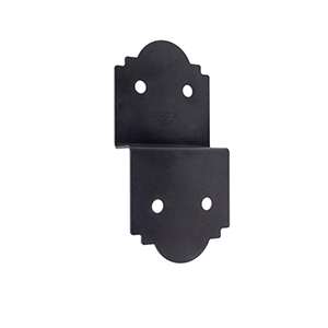 ZMAX Galvanized Steel Black Powder-Coat Deck Joist Tie for 6x Post Rough