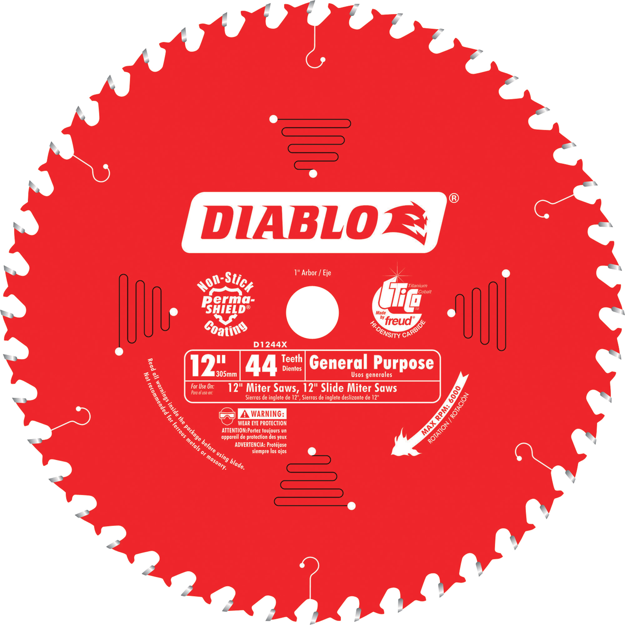 DIABLO 12" 44T CMP MTR BLADE 2PK