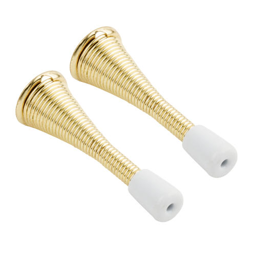 3" FLEX DOOR STOP H/D BRASS PK2