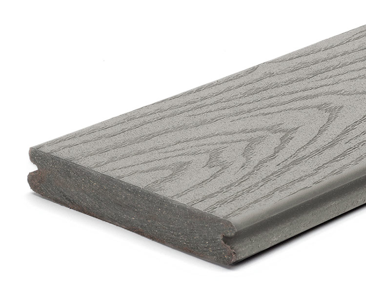 1" x 5-1/2" Trex Select Grooved Edge Composite Decking Pebble Grey