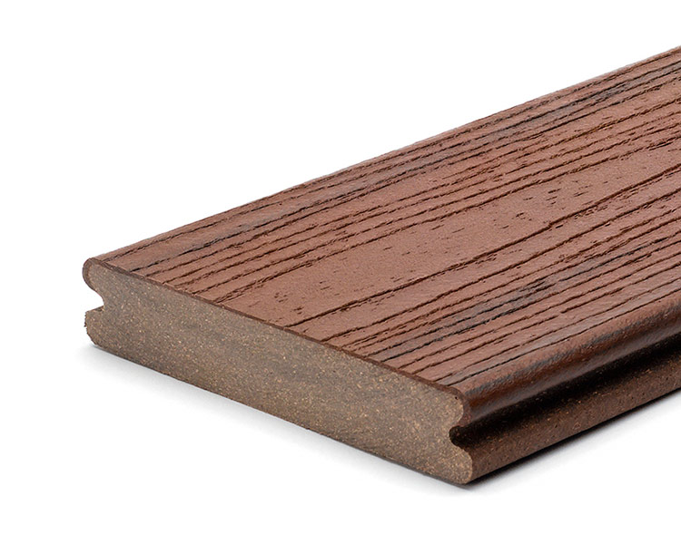 1" x 5-1/2" Trex Transcend Grooved Edge Composite Decking Lava Rock