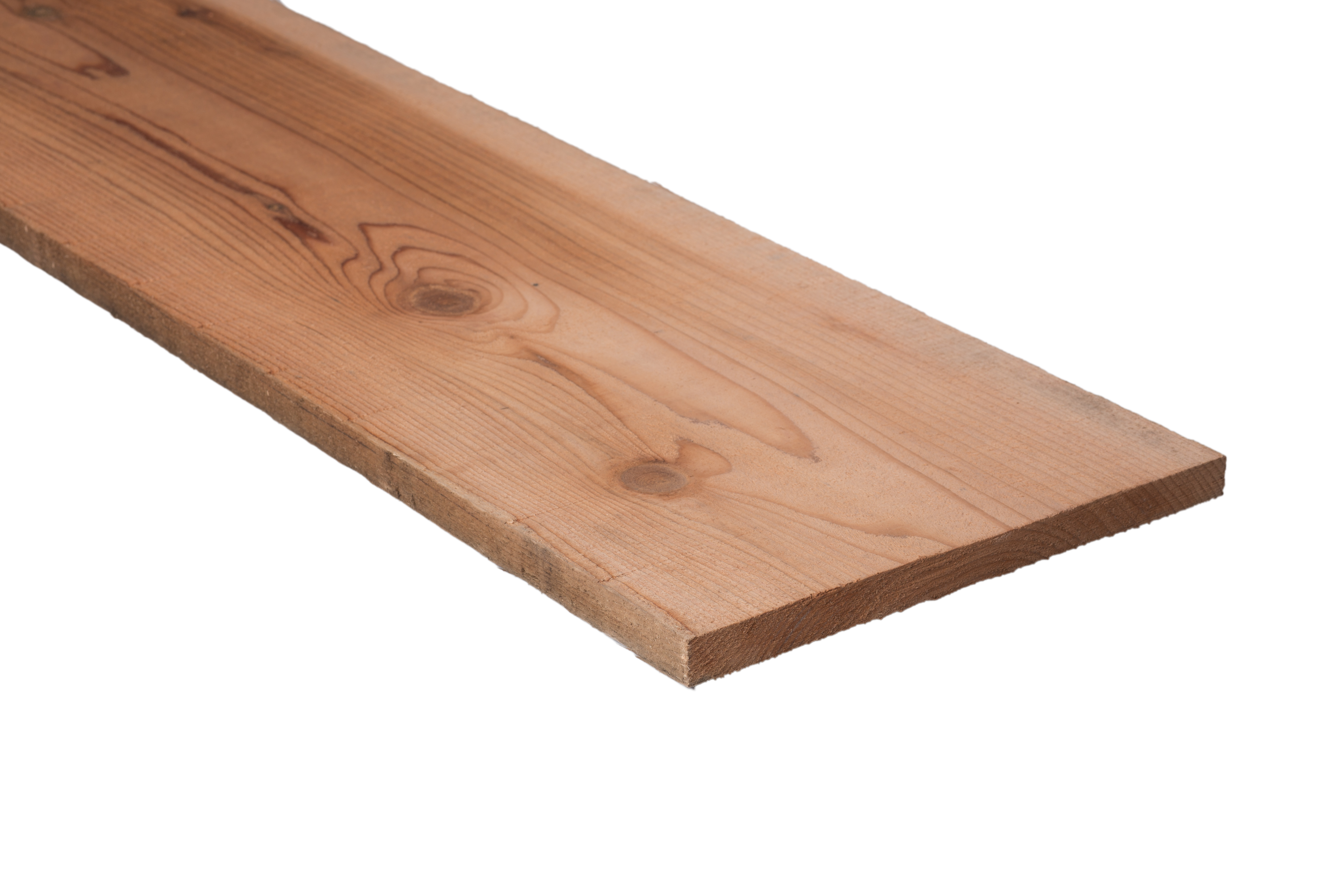 1" x 12" Construction Heart Rough Redwood