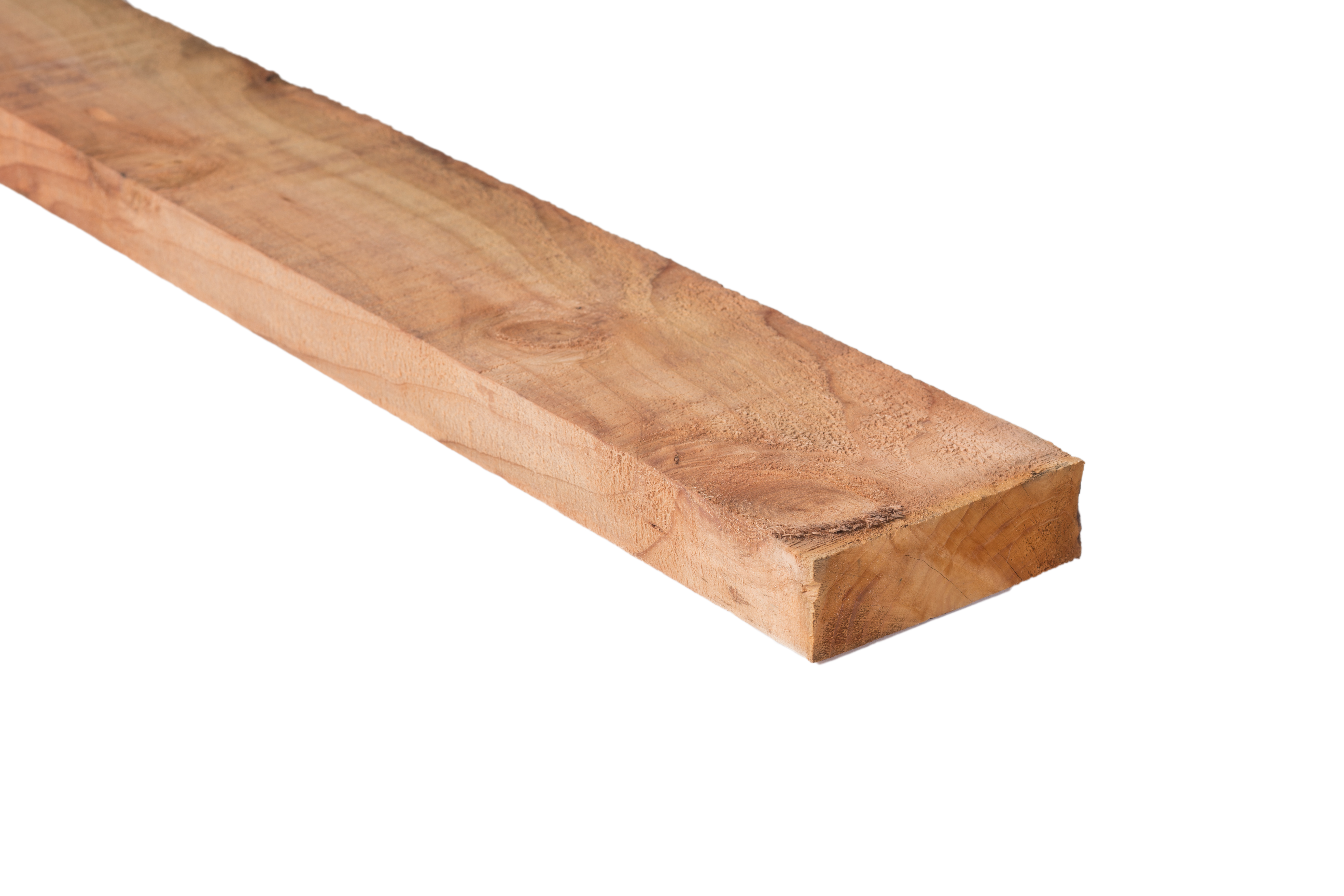 2" x 8" Construction Heart Rough Redwood