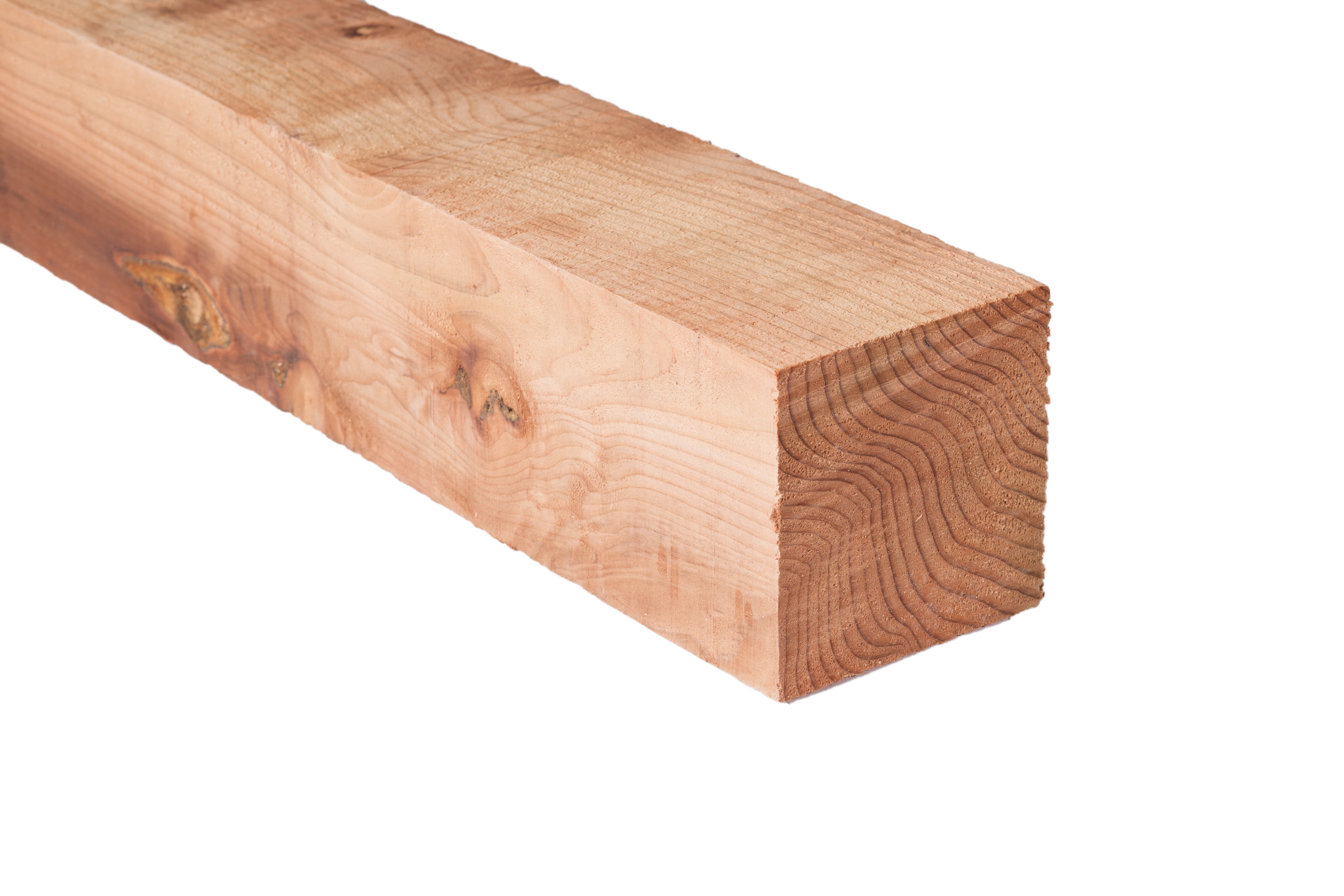 6" x 6" Construction Heart Rough Redwood