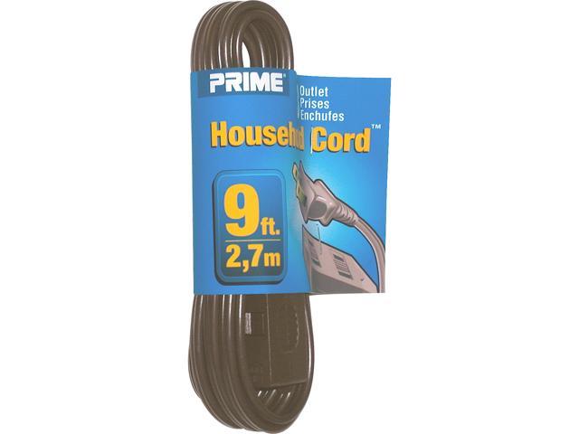 16/2 EXTENSION CORD TAP BROWN 9'