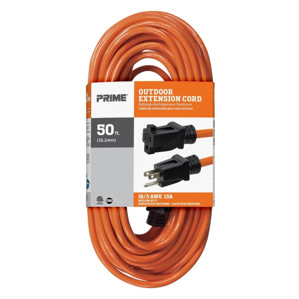16/3 EXTENSION CORD ORANGE 50'