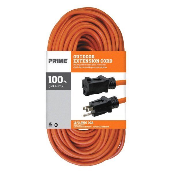 16/3 EXTENSION CORD ORANGE 100'