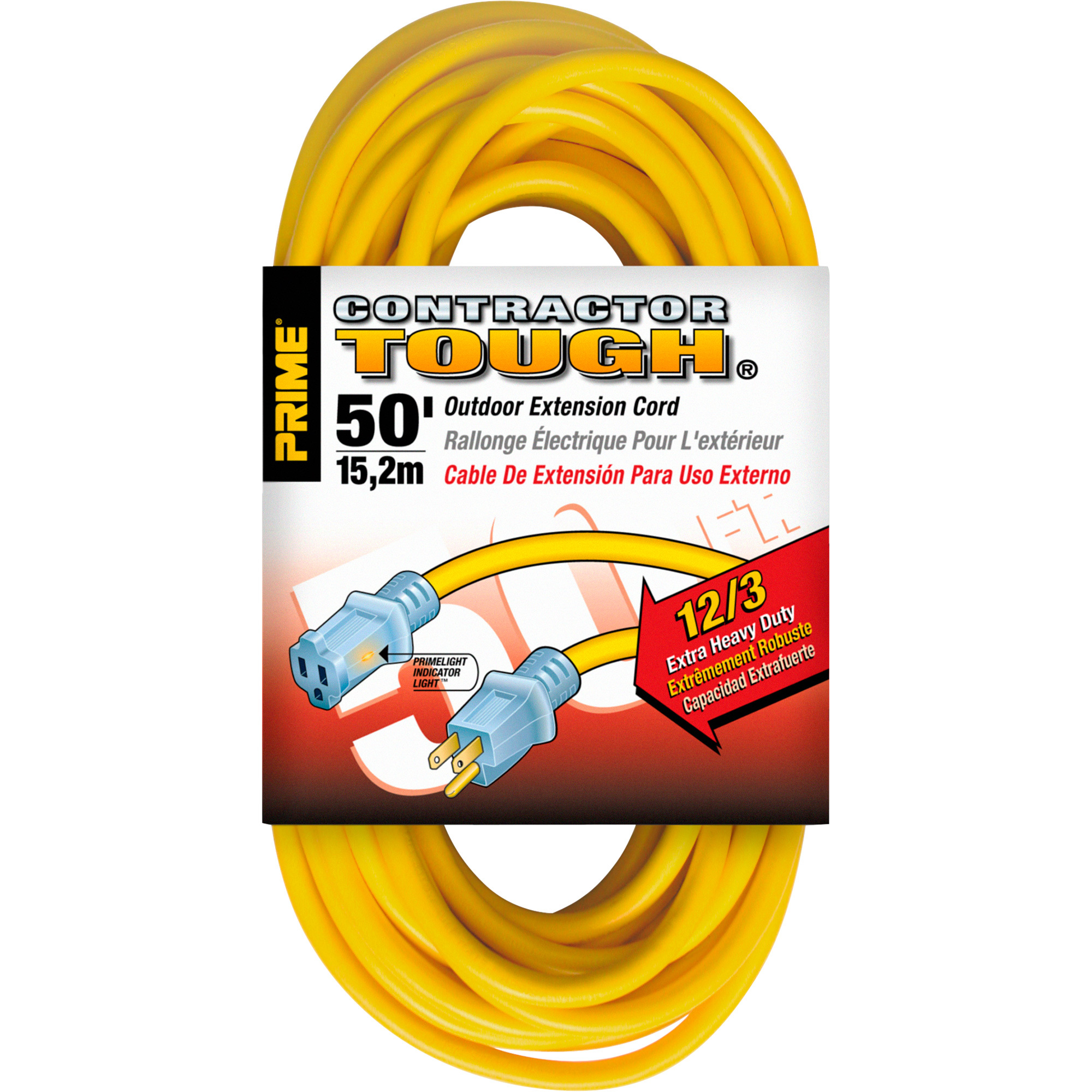 12/3 EXTENSION CORD LIGHTED 50'